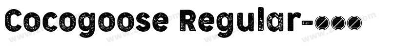 Cocogoose Regular字体转换